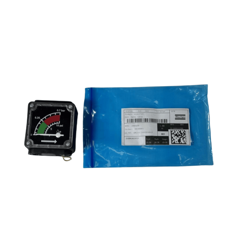 1624117200 Atlas Copco Diff Original Diff มาตรวัดความดันสำหรับคอมเพรสเซอร์สกรูน้ำมันฉีดน้ำมัน