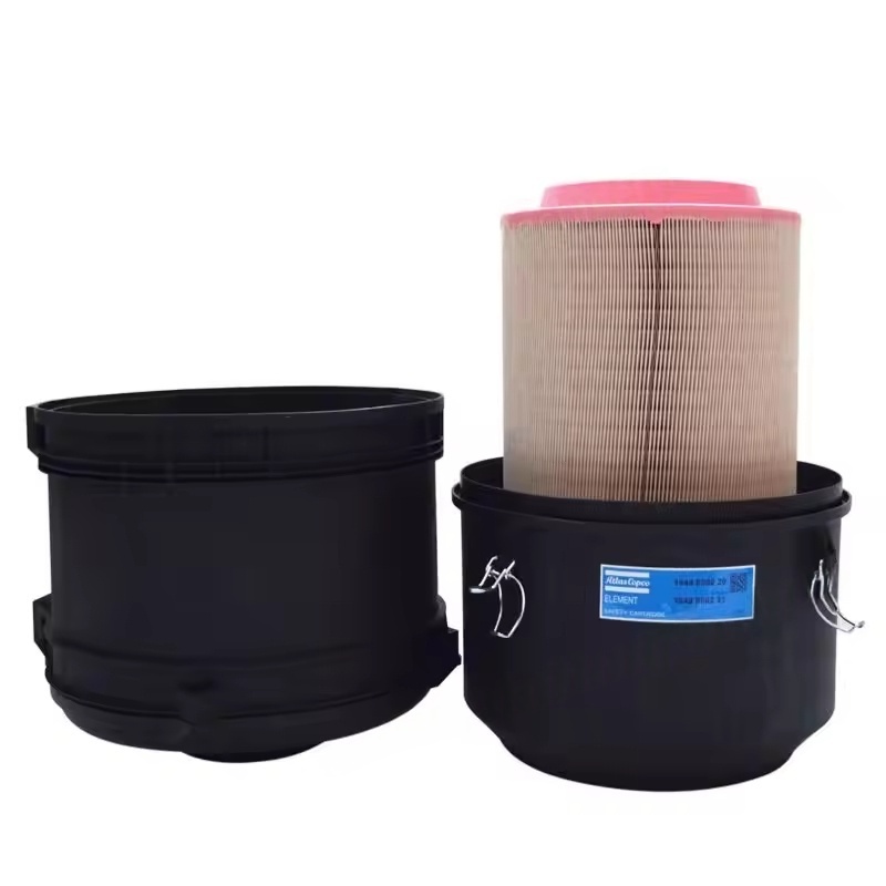 Atlas Copco Air Compressor Air Filter ที่อยู่อาศัย 1649800220 ใช้ต้นฉบับ