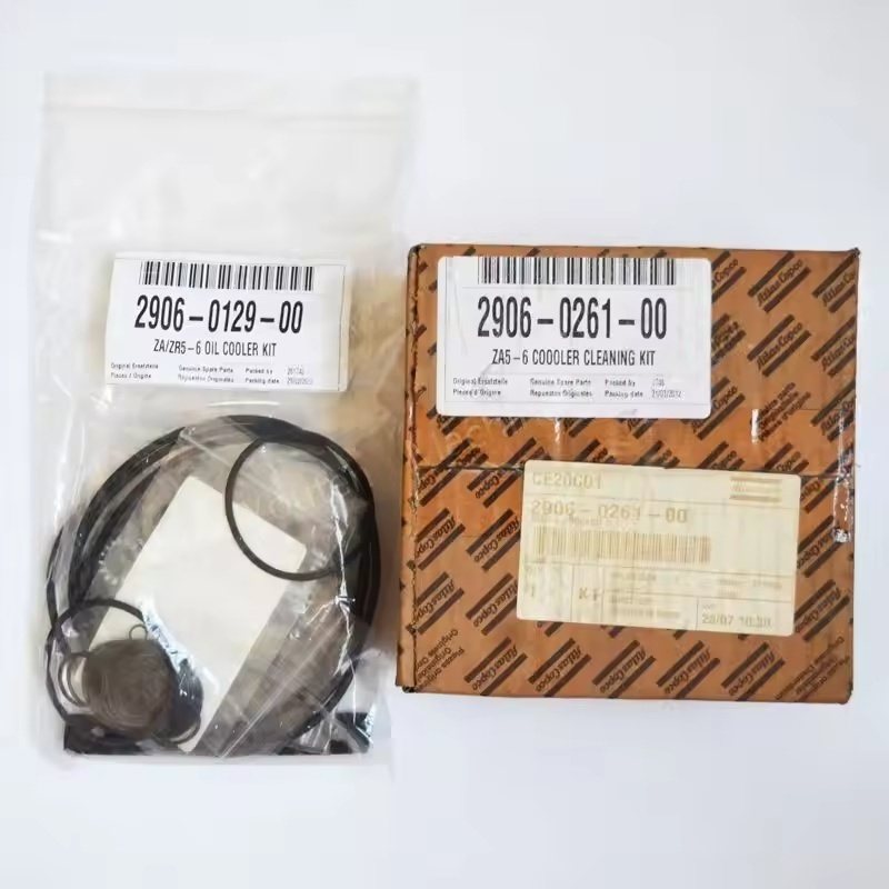 Atlas Copco Oil Cooler Kit สำหรับ ZA ZR5-6 เครื่องอัดอากาศฟรีรุ่น 2906012900 & 2906026100