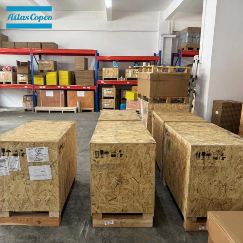 Atlas Copco 1616757591 2902022210 องค์ประกอบสกรูปลายอากาศของแท้ GA GX Series หัวคอมเพรสเซอร์