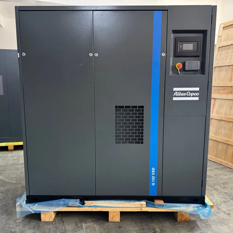 Atlas Copco G132VSD คอมเพรสเซอร์สกรูฉีดน้ำมัน 400V 50HZ ไดรฟ์ความเร็วตัวแปร
