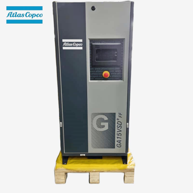 Atlas Copco GA15 VSD Plus FF 15kW 20HP เครื่องอัดอากาศแบบสกรูฉีดน้ำมันความเร็วตัวแปร