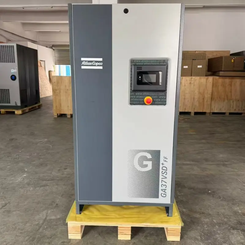 Atlas Copco GA37 VSD+ FF 37kW 50HP เครื่องอัดอากาศแบบสกรูฉีดน้ำมันสำหรับอุตสาหกรรม