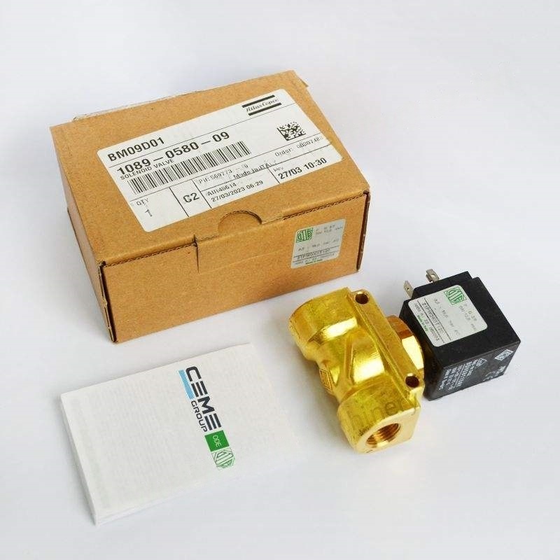 Atlas Copco Inverter Solenoid Valve GA37VSD Metal รุ่น 1089058009 สำหรับคอมเพรสเซอร์อุตสาหกรรม