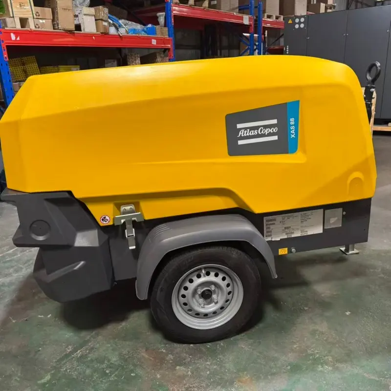 Atlas Copco XAS 88 KD Portable Diesel Air Compressor onstruction การทำเหมืองแร่ของแท้