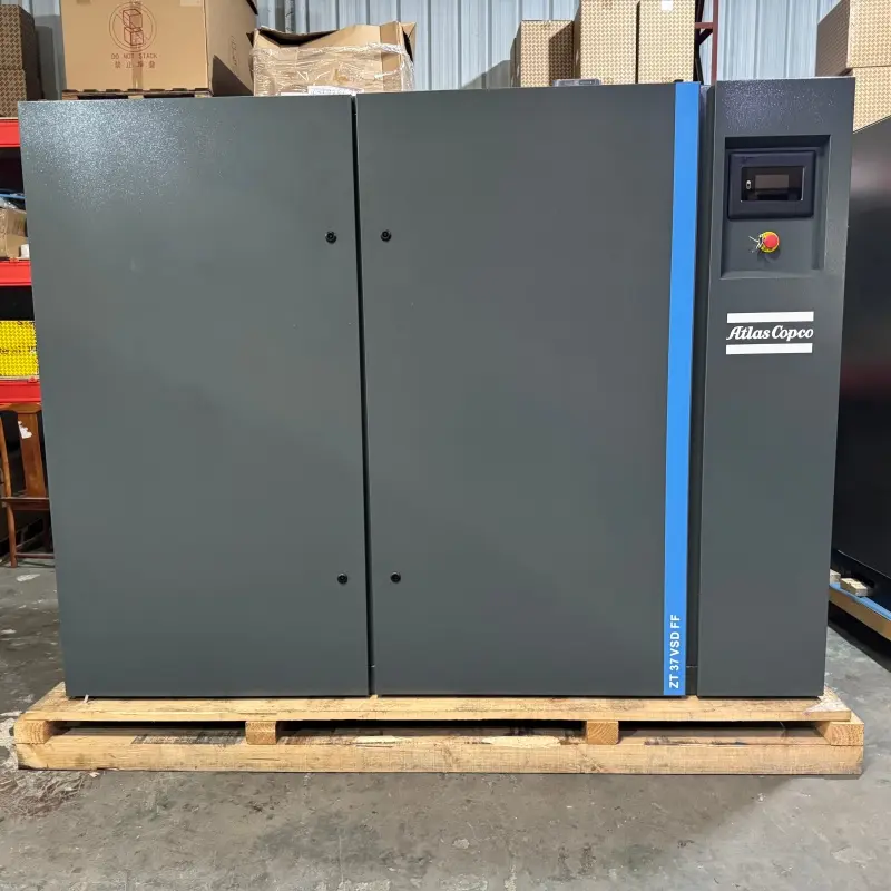 Atlas Copco ZT 37 VSD FF คอมเพรสเซอร์แบบสกรูไม่มีน้ำมัน 37KW 50HP Dryer Class 0 ของแท้